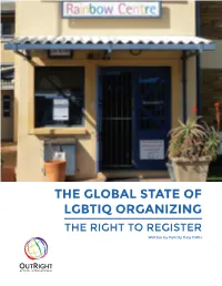 The Global State of Lgbtiq Organizing