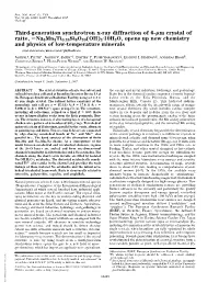 Third-Generation Synchrotron X-Ray Diffraction of 6- M Crystal of Raite, Na
