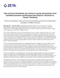 Zeta and Dun & Bradstreet Join Forces to Launch the Industry's First