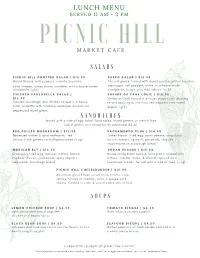 Copy of Copy of Spring Menus