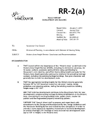 Historic Area Height Review: Conclusion and Recommendations