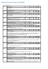 Program Guide Report