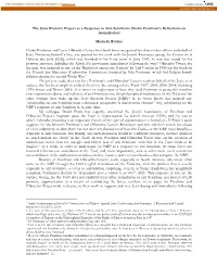 The New Rhetoric Project As a Response to Anti-Semitism: Chaïm Perelman’S Reflections on Assimilation1
