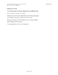 A Revised Taxonomy for Uvaria (Annonaceae) in Continental Asia