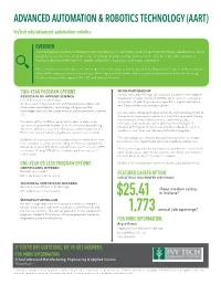 Advanced Automation & Robotics Technology (Aart)