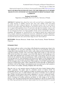 Mountain Resources Expliotation For