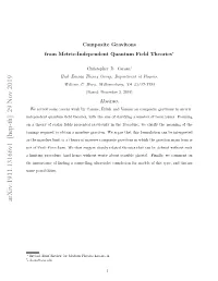 Arxiv:1911.13166V1 [Hep-Th] 29 Nov 2019