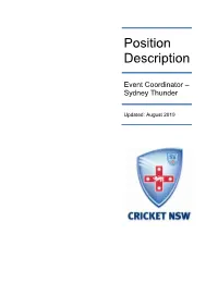 Position Description
