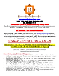 SUNDAY, AUGUST 9, 2020 at 8:30 AM