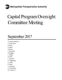 Capital Program Oversight Committee Meeting