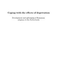 Coping with the Effects of Deprivation