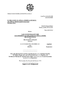 Court of Appeal Judgment Template