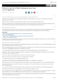 Petition to 'Get Rid' of Mike Hosking Has More Than 14,000 Supporters | Stuff.Co.Nz 23/06/16, 6:16 PM