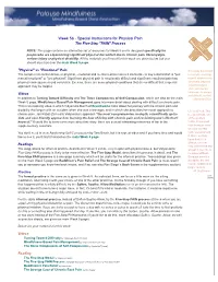 Week 5B - Special Instructions for Physical Pain the Five-Step "PAIN" Process