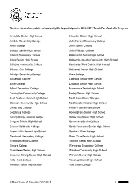 Western Australian Public Schools Eligible to Participate in 2016-2017 Teach for Australia Program