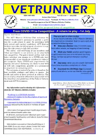 A Return to Play –1St July