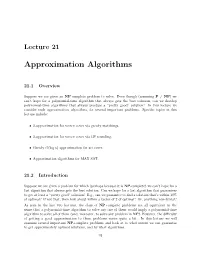 Approximation Algorithms