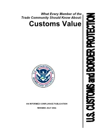Customs Value