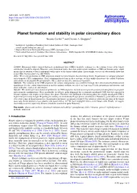 Planet Formation and Stability in Polar Circumbinary Discs Nicolás Cuello1,2 and Cristian A