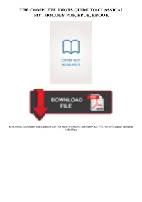 Read Book the Complete Idiots Guide to Classical Mythology