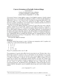 Convex Extensions of Partially Ordered Rings