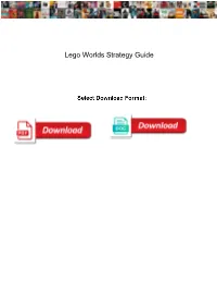 Lego Worlds Strategy Guide