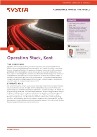 Operation Stack, Kent