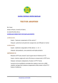 Vector Analysis