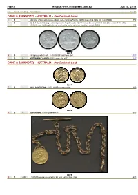 Xref Aust Catalogue for Auction