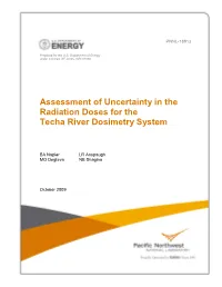 Assessment of Various Types of Uncertainty in the Techa River