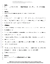 D Isease Models & Mechanisms DMM a Ccepted Manuscript