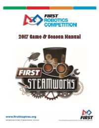 FIRST Robotics Competition 2017 Game and Season Manual
