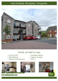 Heol Gruffydd, Rhydyfelin, Pontypridd, Rhondda, Cynon, Taff, CF37 5PX