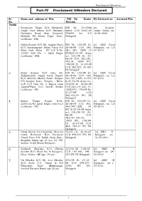 Part-IV Proclaimed Offenders Declared