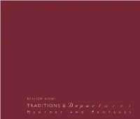 TRADITIONS & D E P a R T U R