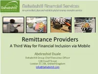 A Third Way for Financial Inclusion Via Mobile