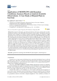 Application of MODFLOW with Boundary Conditions Analyses Based on Limited Available Observations: a Case Study of Birjand Plain in East Iran