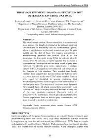 DROSERA ROTUNDIFOLIA DIET DETERMINATION USING DNA DATA by 1,2 2 2,3 BARBORA LEKESYTE , STEPHEN KETT and MARTIJN J.T.N