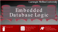 Embedded Database Logic