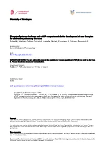 Phosphodiesterase Isoforms and Camp Compartments in The