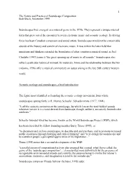 The Nature and Practice of Soundscape Composition Bob Gluck, November 1999