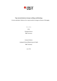 Topic-Oriented Sentiment Analysis on Blogs and Microblogs a Thesis