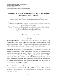 Decorative Arts of the Batek Indigenous People: a Systematic Documentation of Features