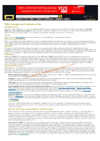 Imdb Copyright and Conditions of Use Imdb U.S. V. Nosal, No. 10-10038 Archived on March 13, 2012
