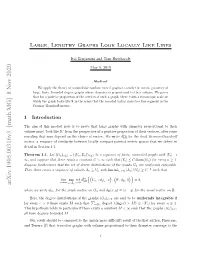 Large, Lengthy Graphs Look Locally Like Lines