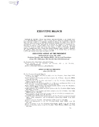 Executive Branch