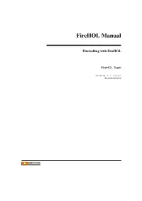 Firehol Manual