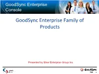 Goodsync Enterprise Console