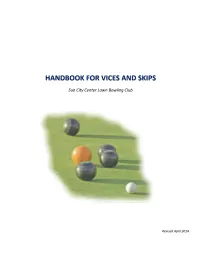 Handbook for Vices and Skips