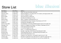 RSC Stores Telephone Address List